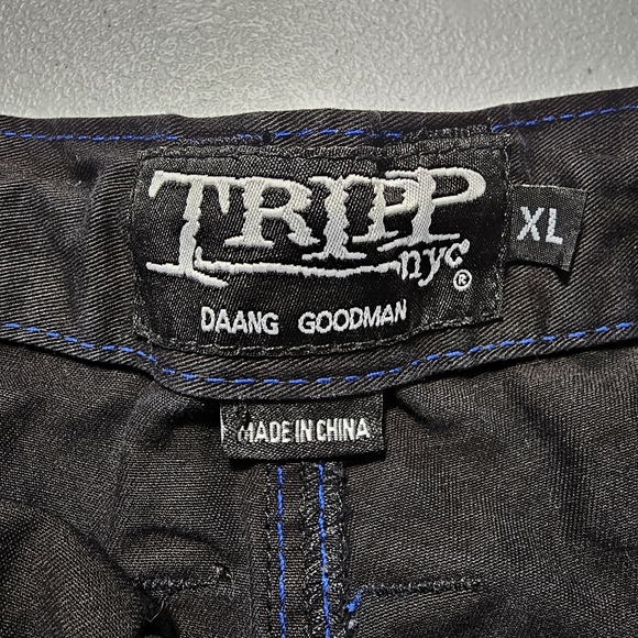 VTG TRIPP NYC Pants Mens XL (38x31) Daang Goodman Goth Rave Emo Convertible Zip - Picture 13 of 14
